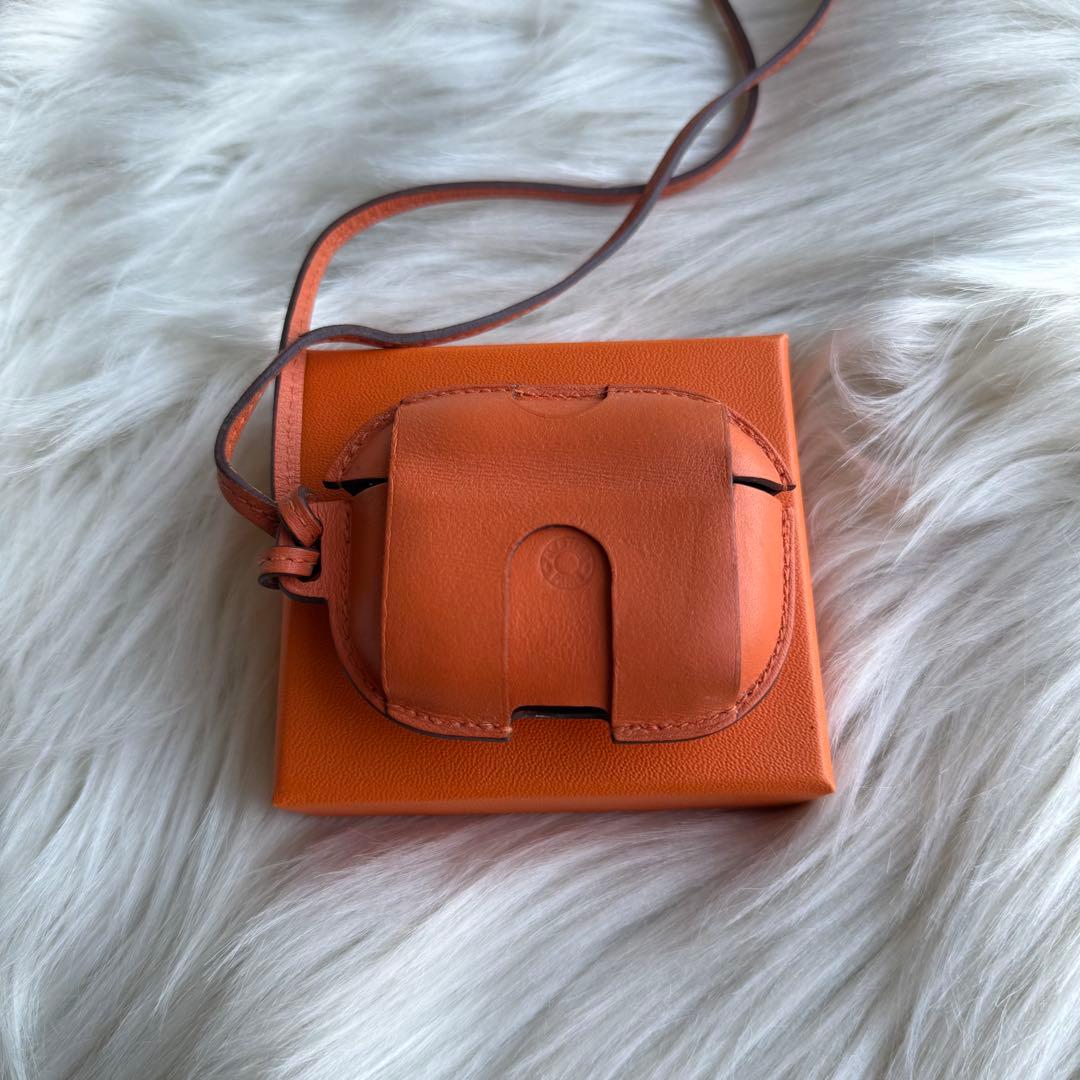 エルメス AirPods Pro イヤホン ケース ヴォースイフト オレンジ