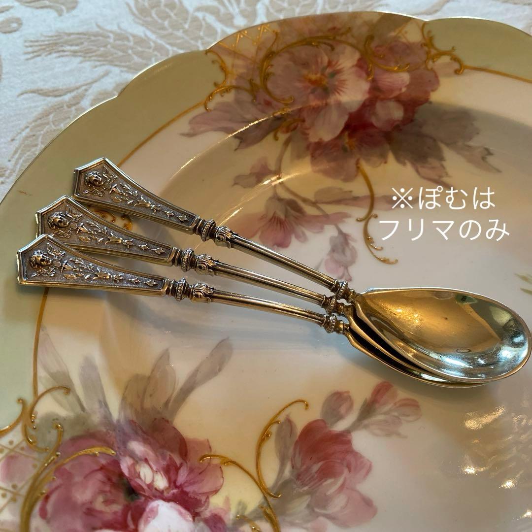 【ドイツ】純銀／スプーン６本セット「天使のマスカロン」