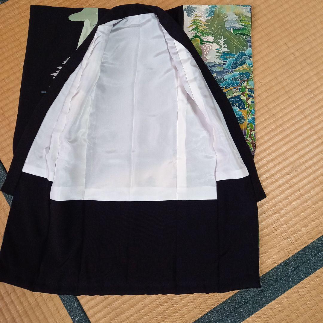 ドール　市松人形18号　正絹　着物　黒留袖　加賀友禅　大きな子　ビスク　床飾り