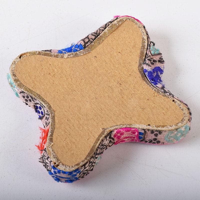 中国　青花　雷文　犬摘　四方香炉　時代箱付　M　R8380