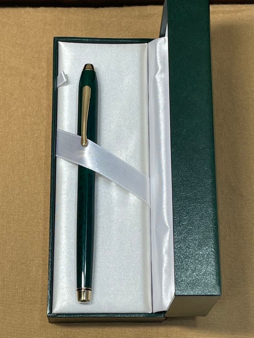 CROSSクロス万年筆タウンゼント マーブルグリーン 14K585 ゴールド金具