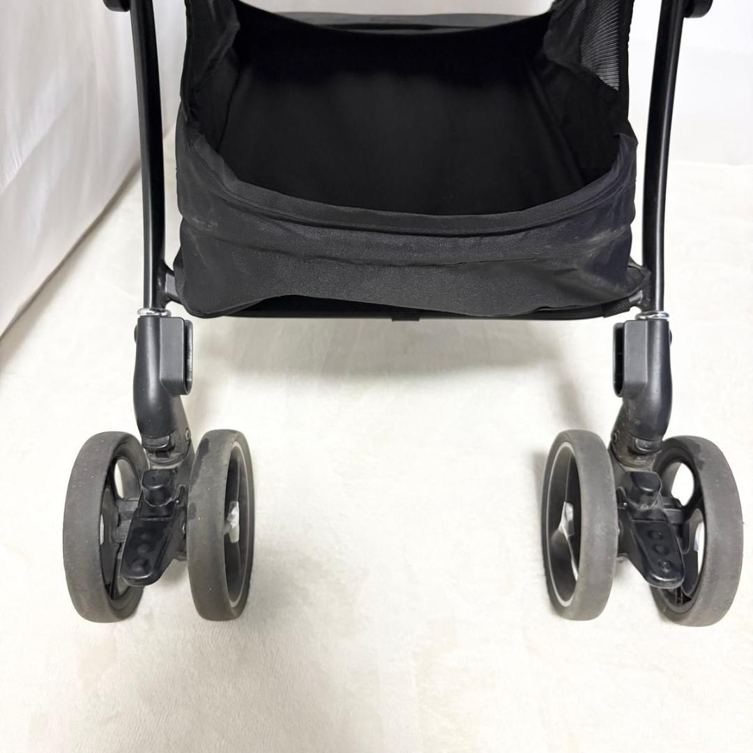 美品 アップリカ ラクーナ ビッテ　クッション レザーハンドル Aprica