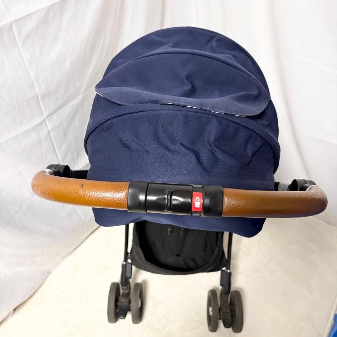 美品 アップリカ ラクーナ ビッテ　クッション レザーハンドル Aprica