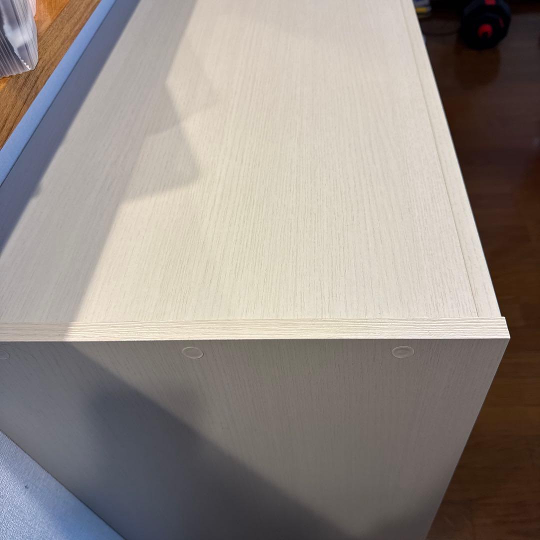 【美品】 セミオーダーラック強化棚 奥行 44cm（幅90×高さ90cm WH)