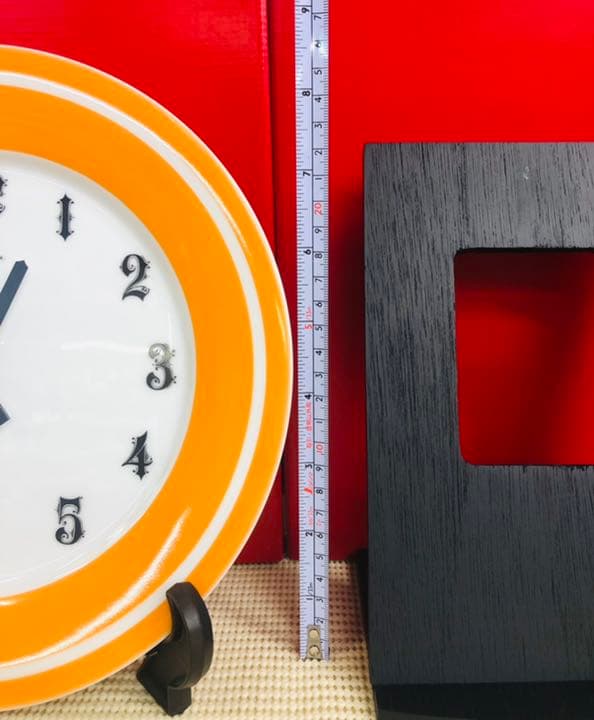 ノリタケ　壁掛け＆置き時計　レッド