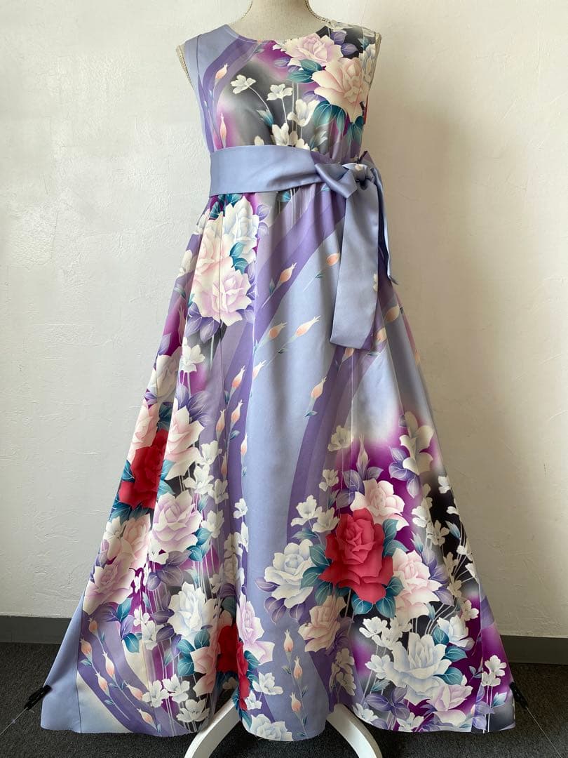 3225 着物　リメイク　ドレス　ワンピース