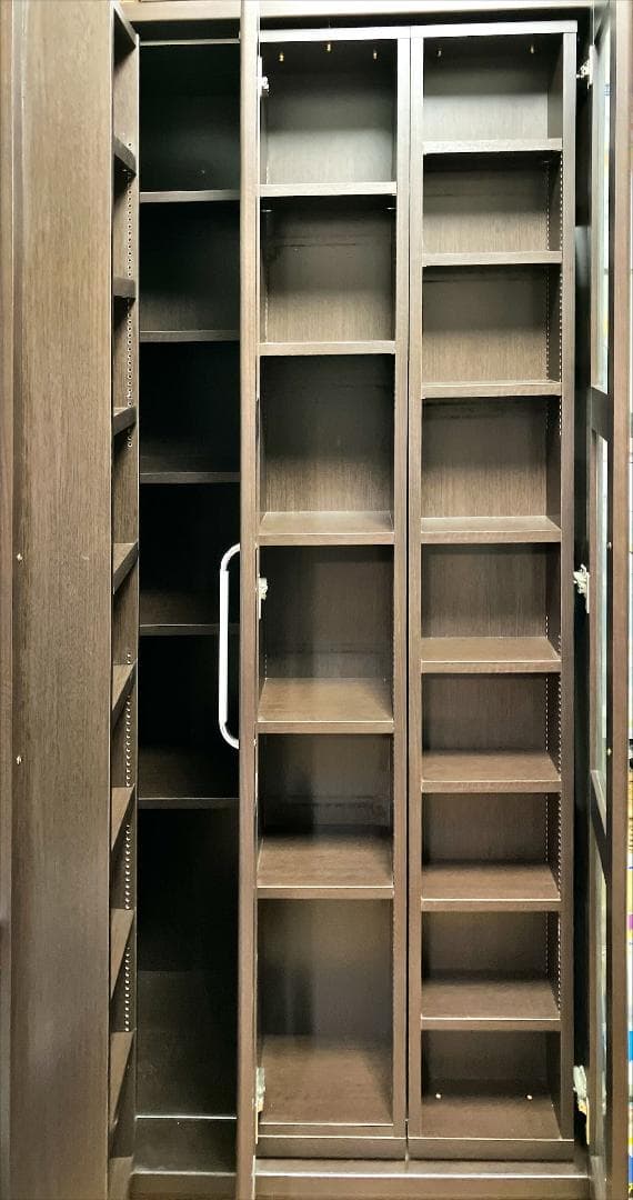 通販生活　本棚　スライド600　ブラウン