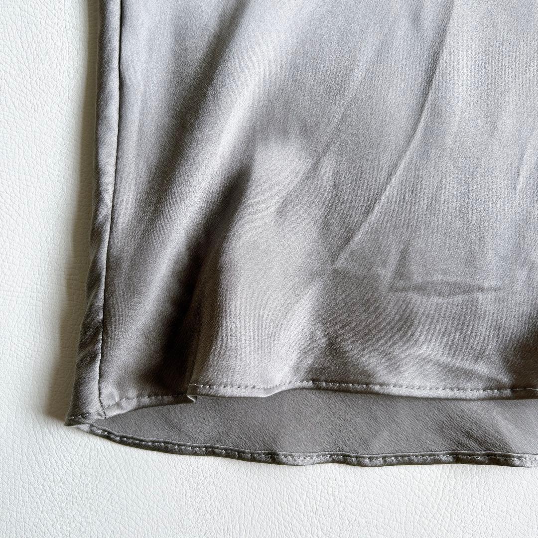 ブルネロクチネリ　ノースリーブワンピース　ドレス　シルク　光沢　S