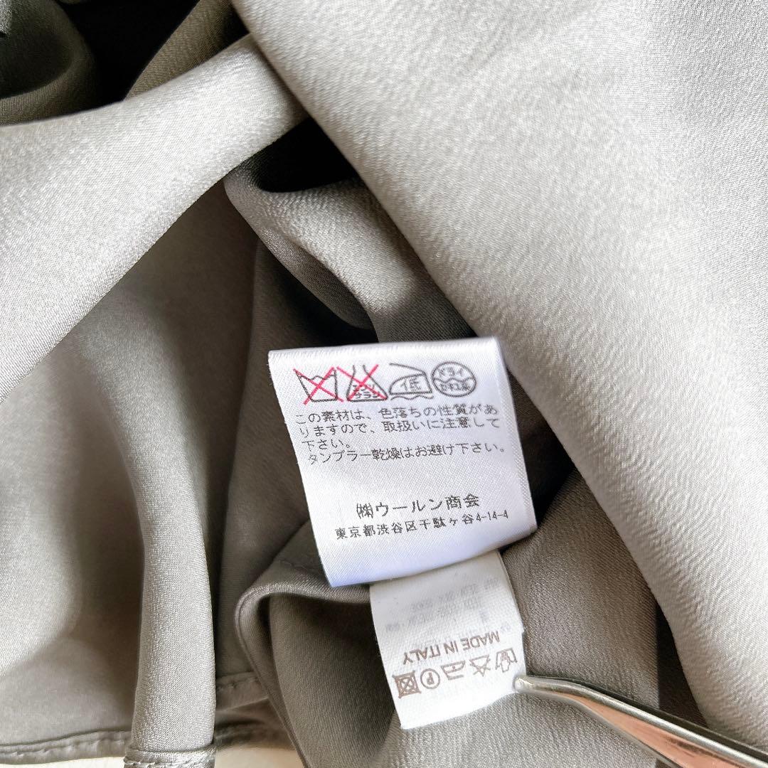 ブルネロクチネリ　ノースリーブワンピース　ドレス　シルク　光沢　S