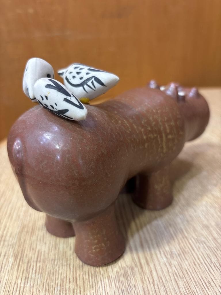 Lisa Larson リサラーソン STRA ZOO カバ 鳥 グスタフスベリ