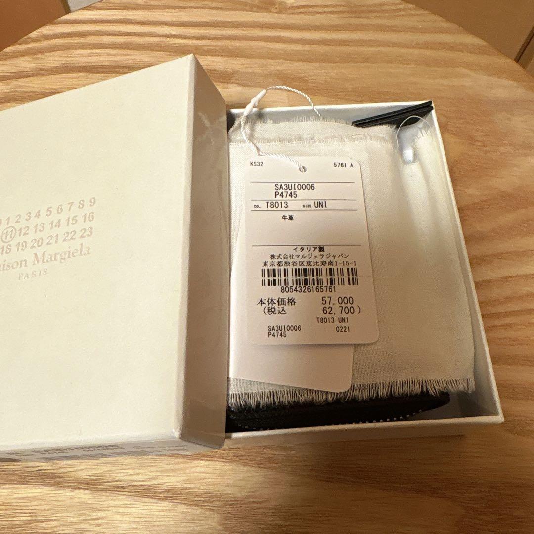 Maison Margiela 　ミニウォレット　二つ折り財布　ブラック　牛革