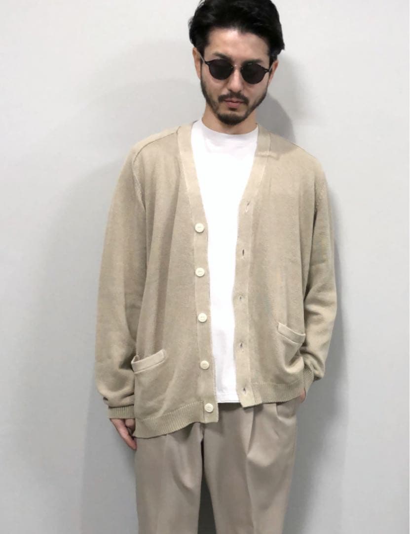 最終価格DWELLER CARDIGAN COTTON YARN SAND 2
