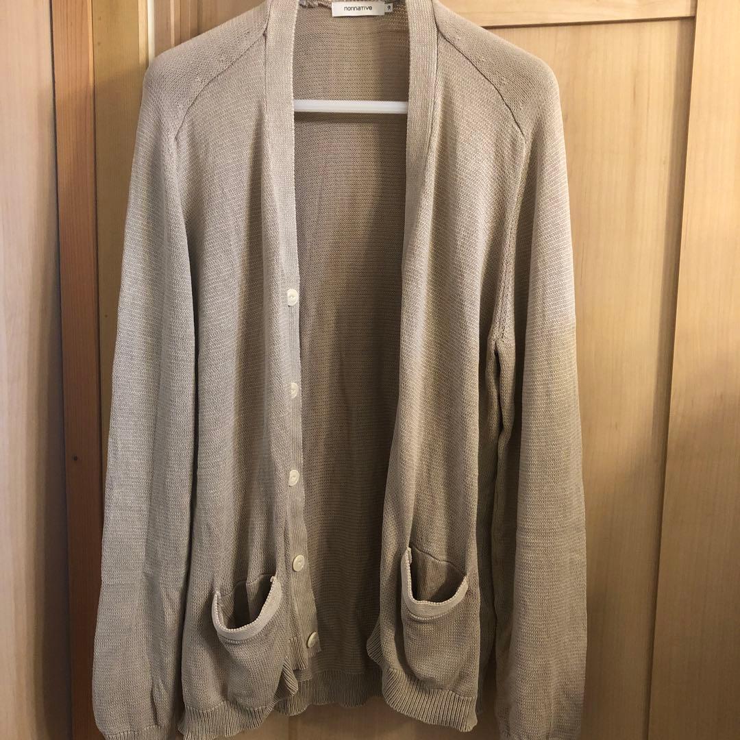 最終価格DWELLER CARDIGAN COTTON YARN SAND 2