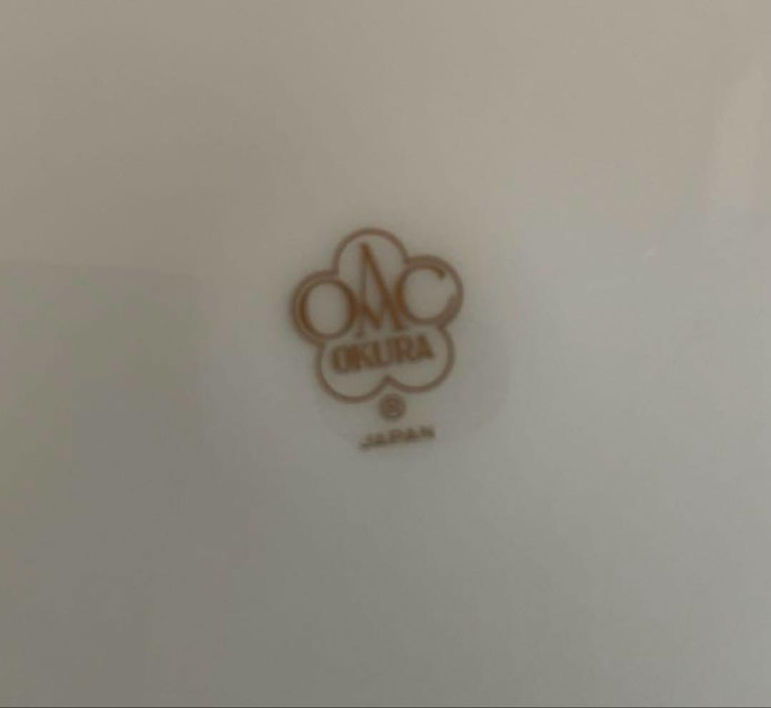 大倉陶園　ひな祭り柄　銘々皿ペア　ケーキ皿