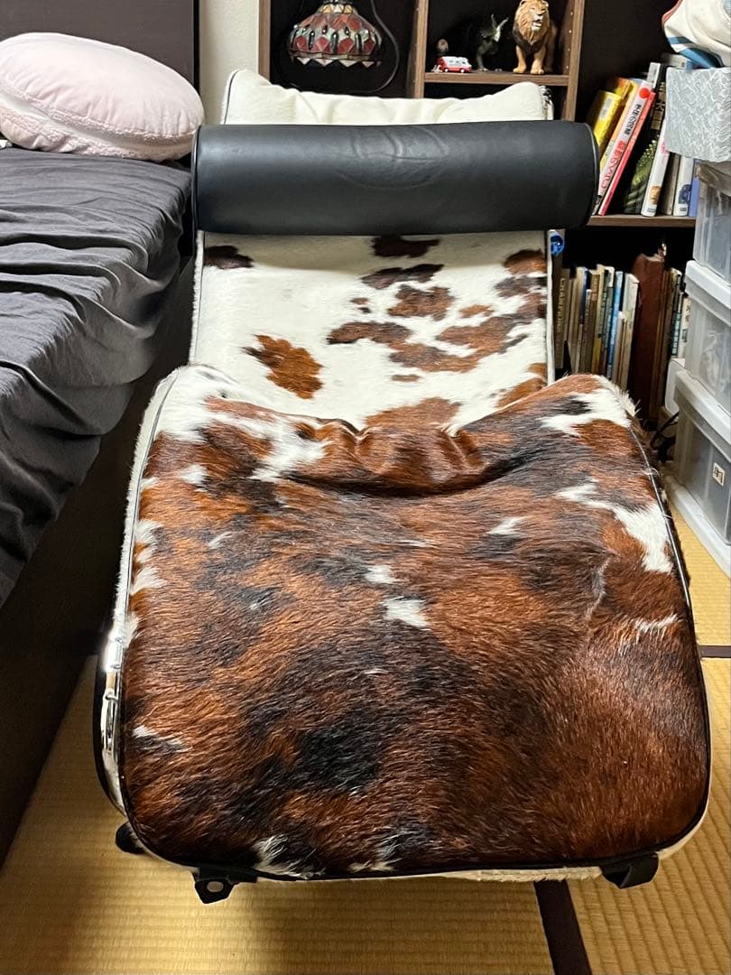 ルコルビュジエ LC4 シェーズロング ラウンジチェア ポニー柄リプロダクト品