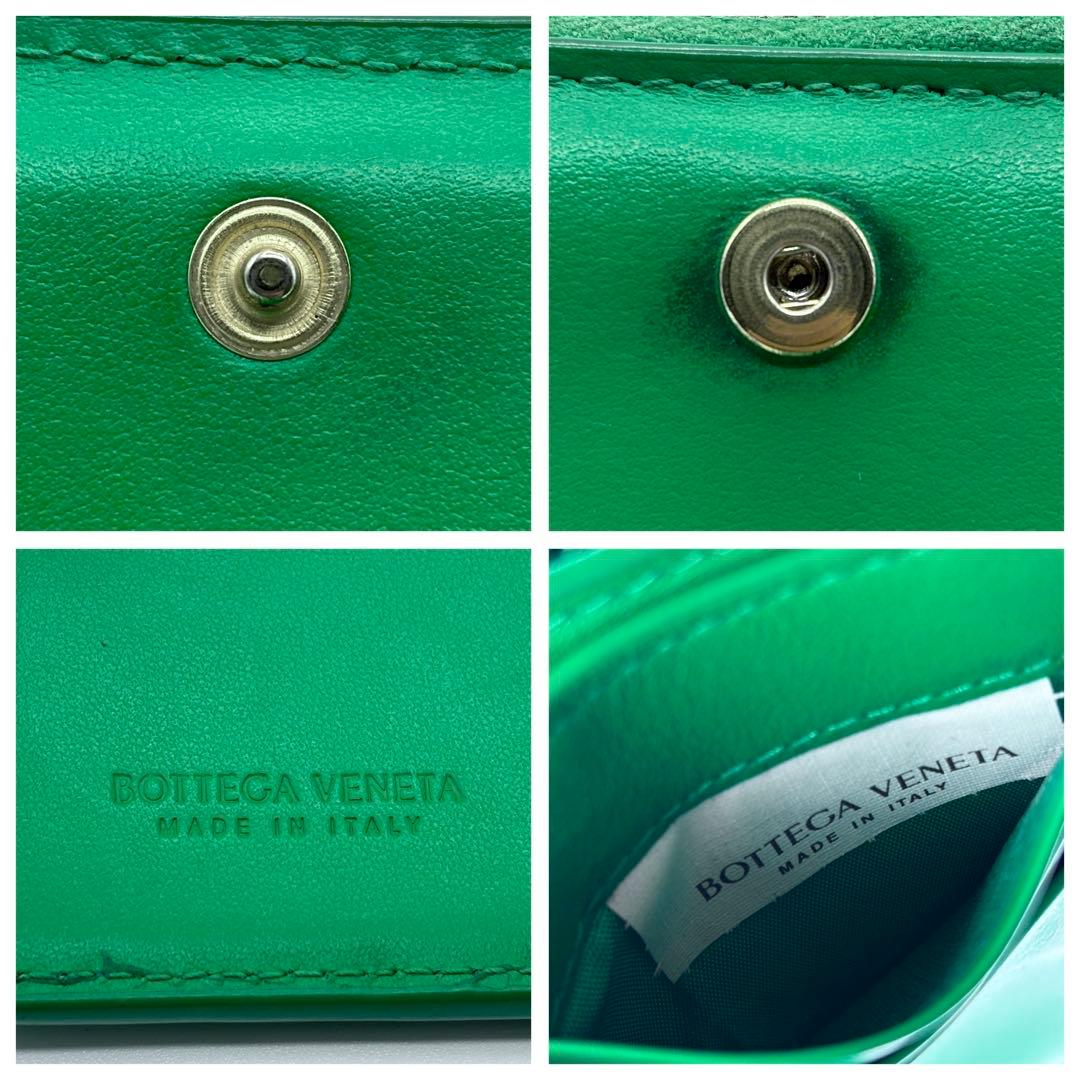 付属品完備✨️ボッテガヴェネタ スモール カセット 二つ折りファスナーウォレット