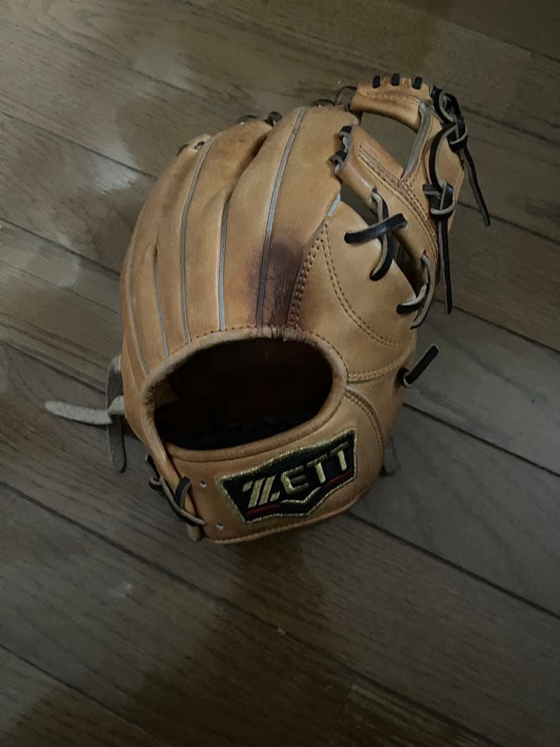 ZETT プロステイタス レザーグローブ ベージュ 軟式用