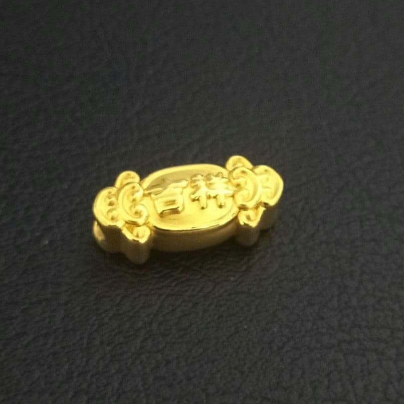 純金24K ゴールド「 梦金园足金999.9」刻印　美品