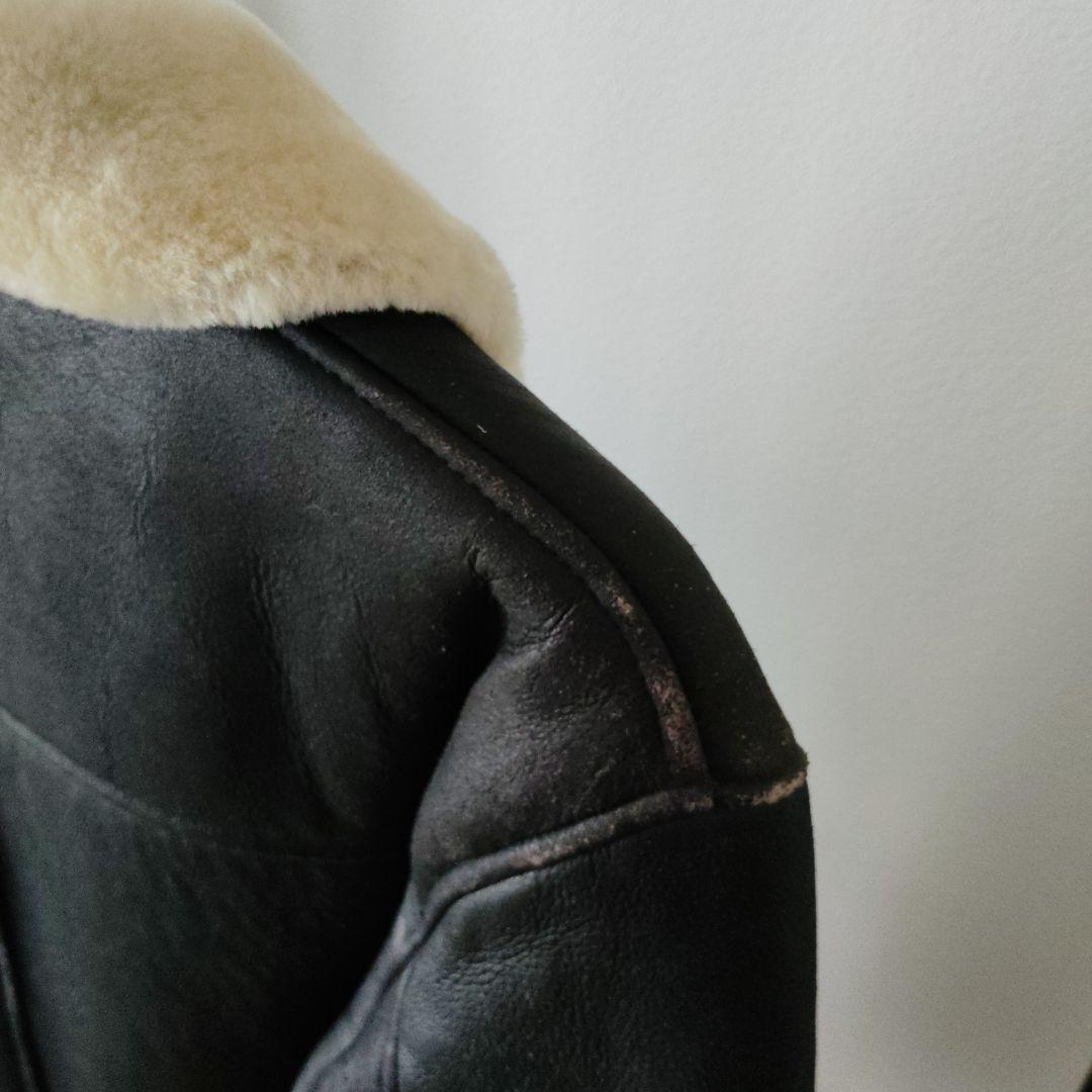 Stewart　ムートンジャケット　黒