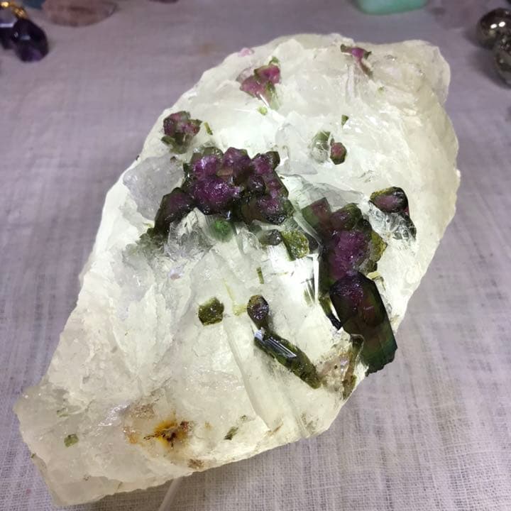 ウォーターメロントルマリン 水晶原石