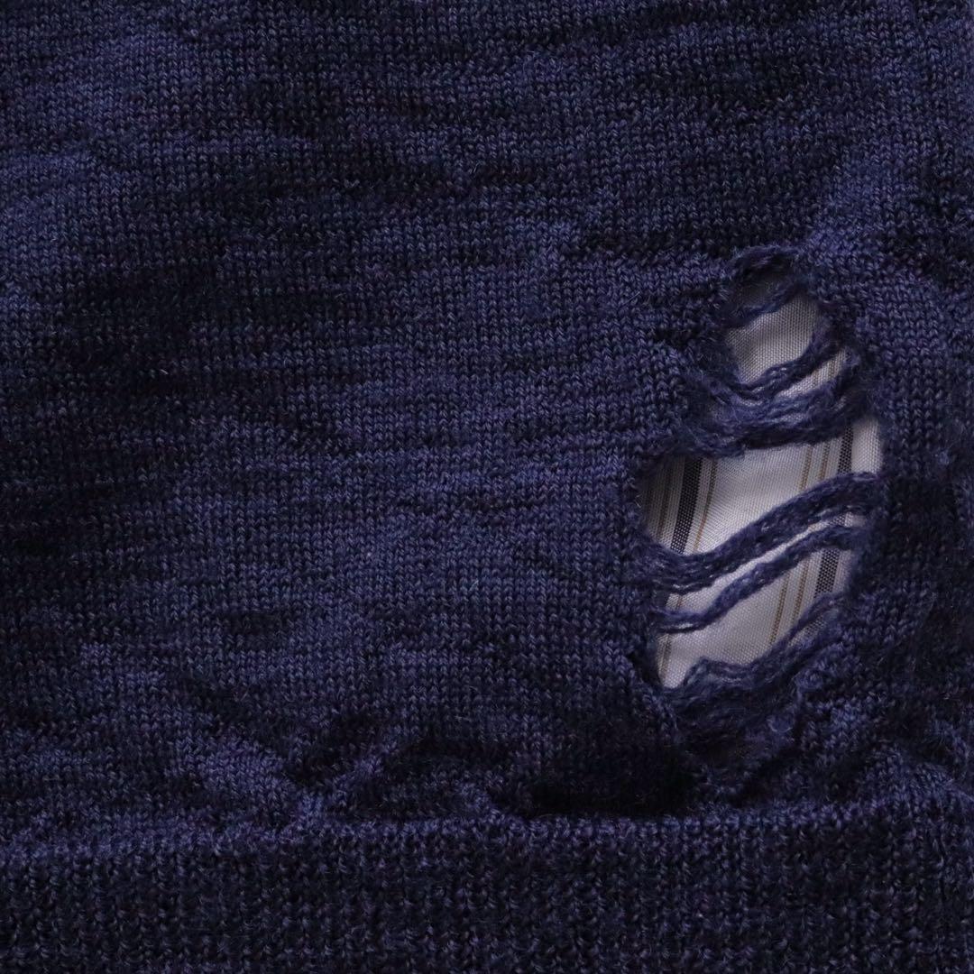 トップス Maison Margiela Navy cardigan