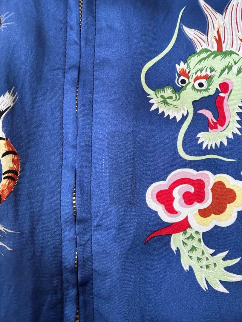 テーラー東洋 港商 スカジャン XL 2017 ドラゴン タイガー 特大