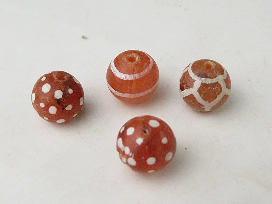 古代とんぼ玉　4個セット