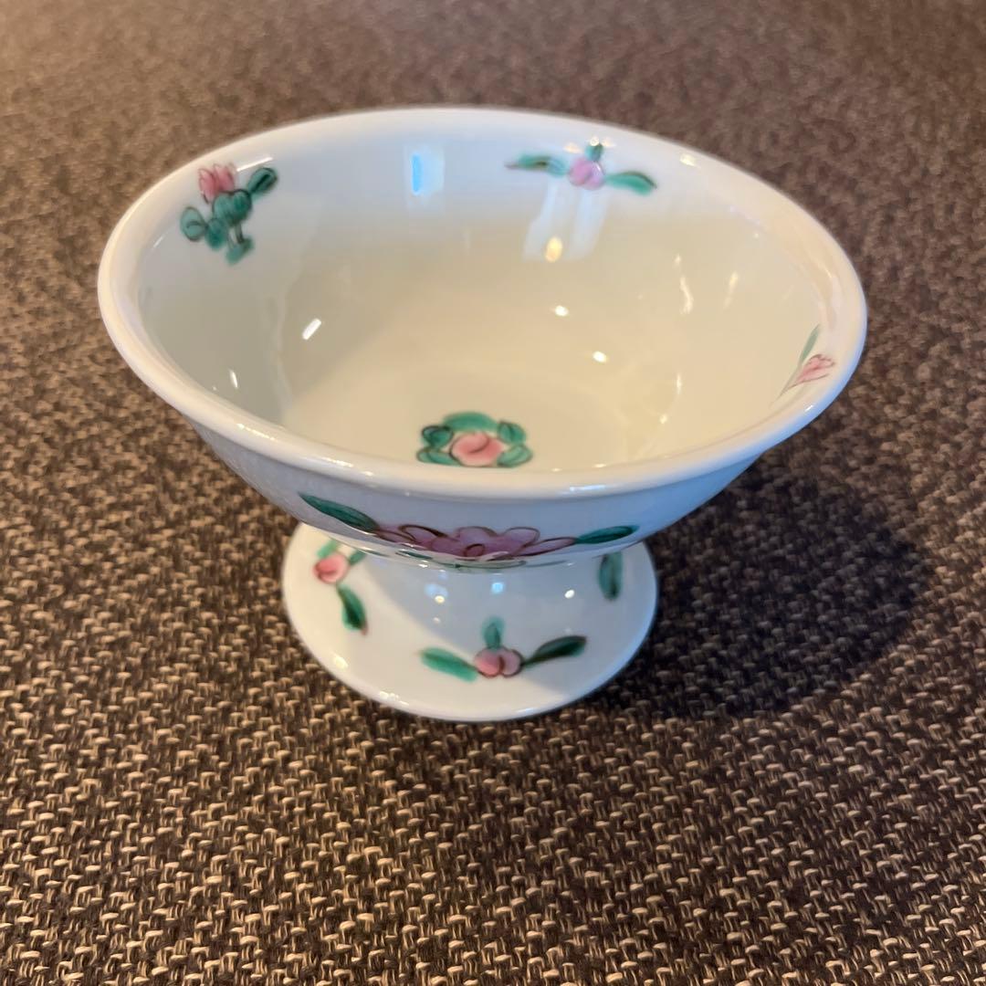 堀畑蘭　花柄デザートカップ 高脚