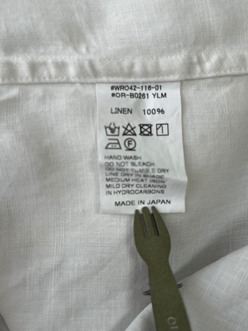 ORCIVAL オーチバル　オーシバル　リネン100% 半袖　セーラーシャツ