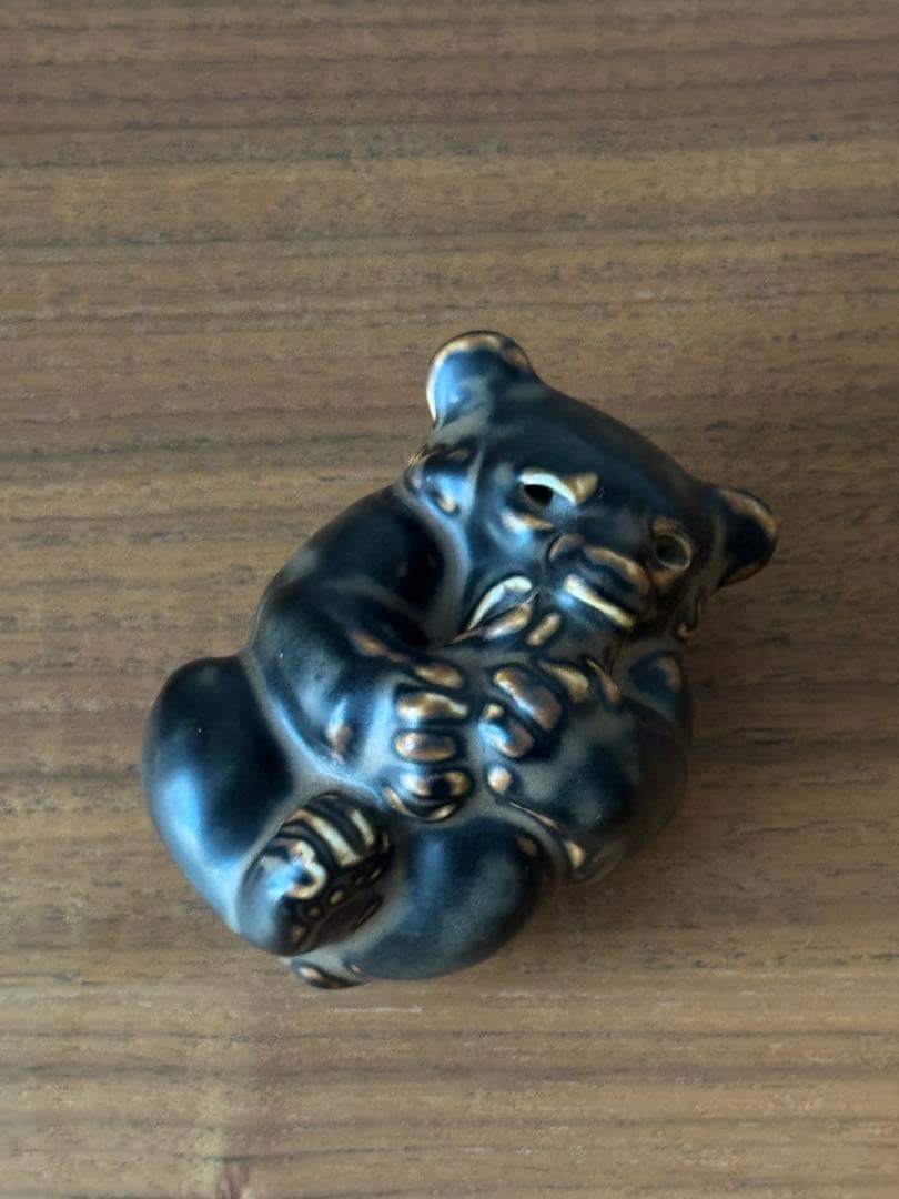 希少 1940年代 ロイヤルコペンハーゲン 足を舐める子クマ クヌード・キーン