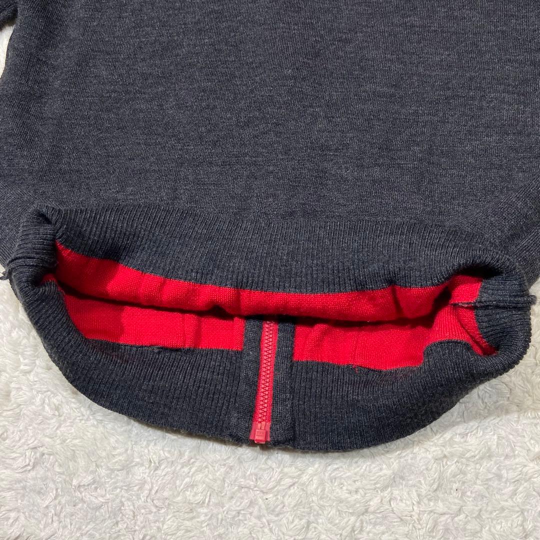 FUKUZO 横浜元町 ダブルフェイスジップアップニットジャケット カーディガン