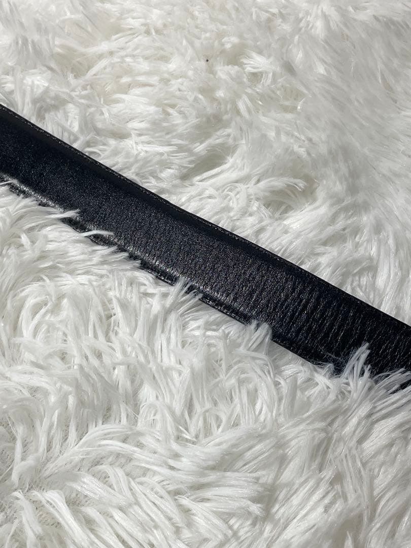 希少　GIANNI VERSACE 本革 メデューサ金具 ベルト 黒 イタリア製