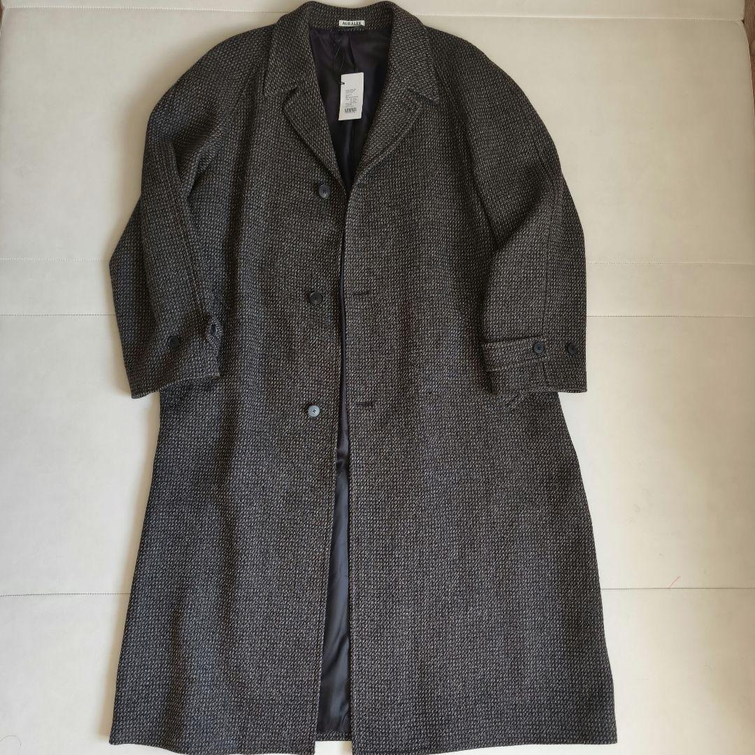 【新品】AURALEE ALPACA WOOL SILK TWEEDCOAT 5