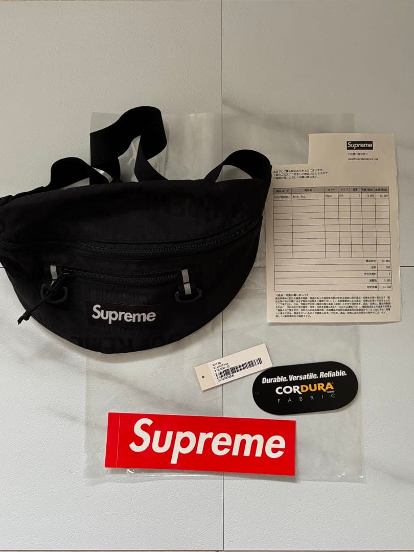 バッグ 19ss supreme Waist Bag Black