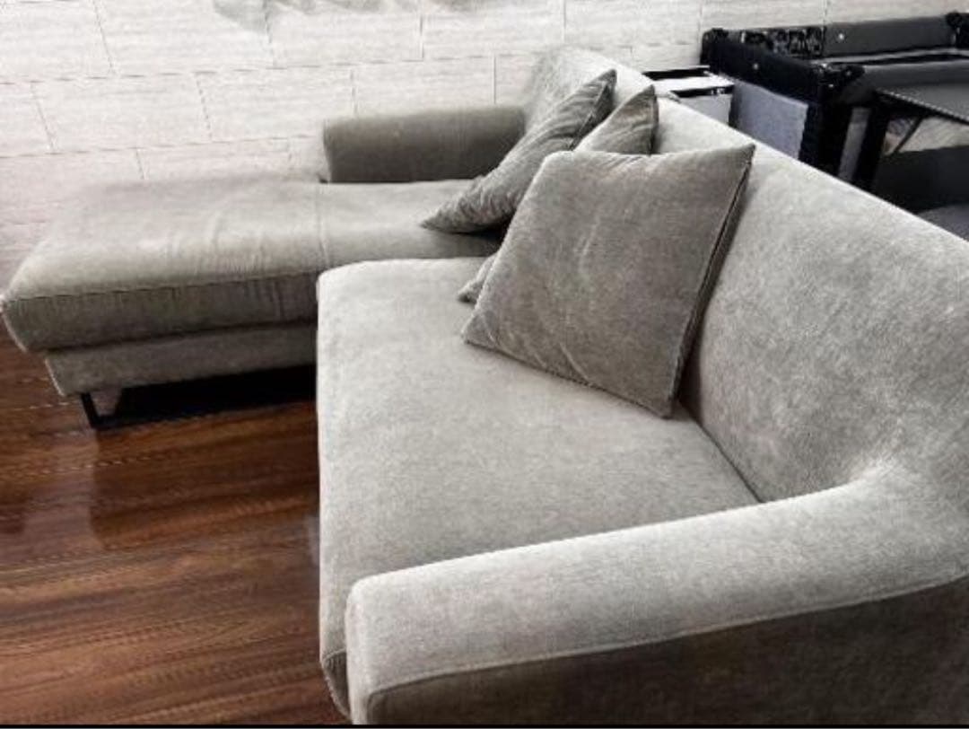 美品)カウチソファ　関家具