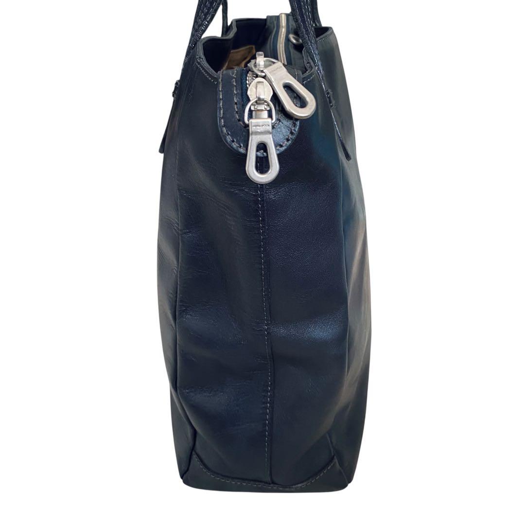 HERGOPOCH エルゴポック【美品】3室構造 レザー トートバッグ