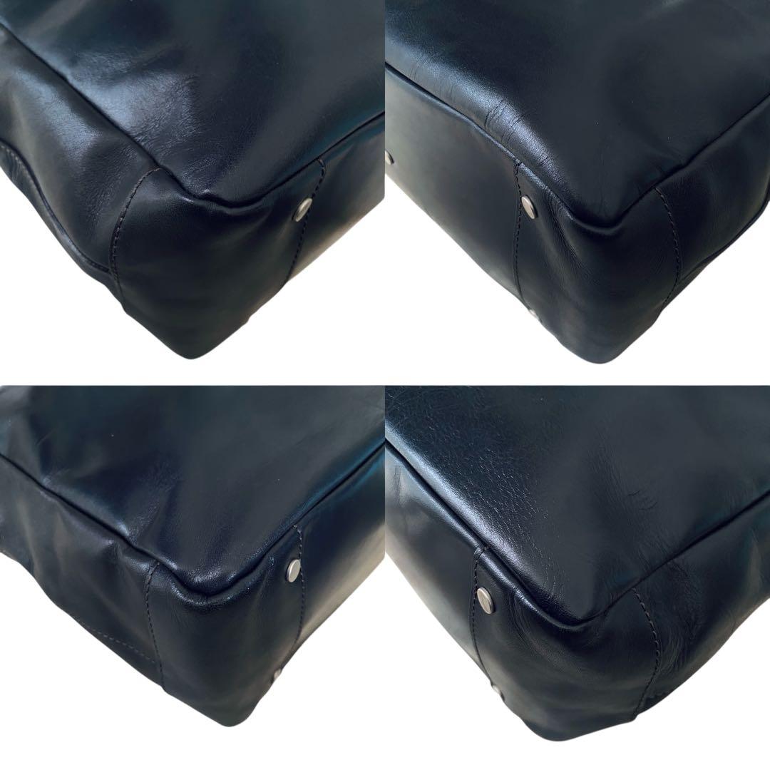 HERGOPOCH エルゴポック【美品】3室構造 レザー トートバッグ