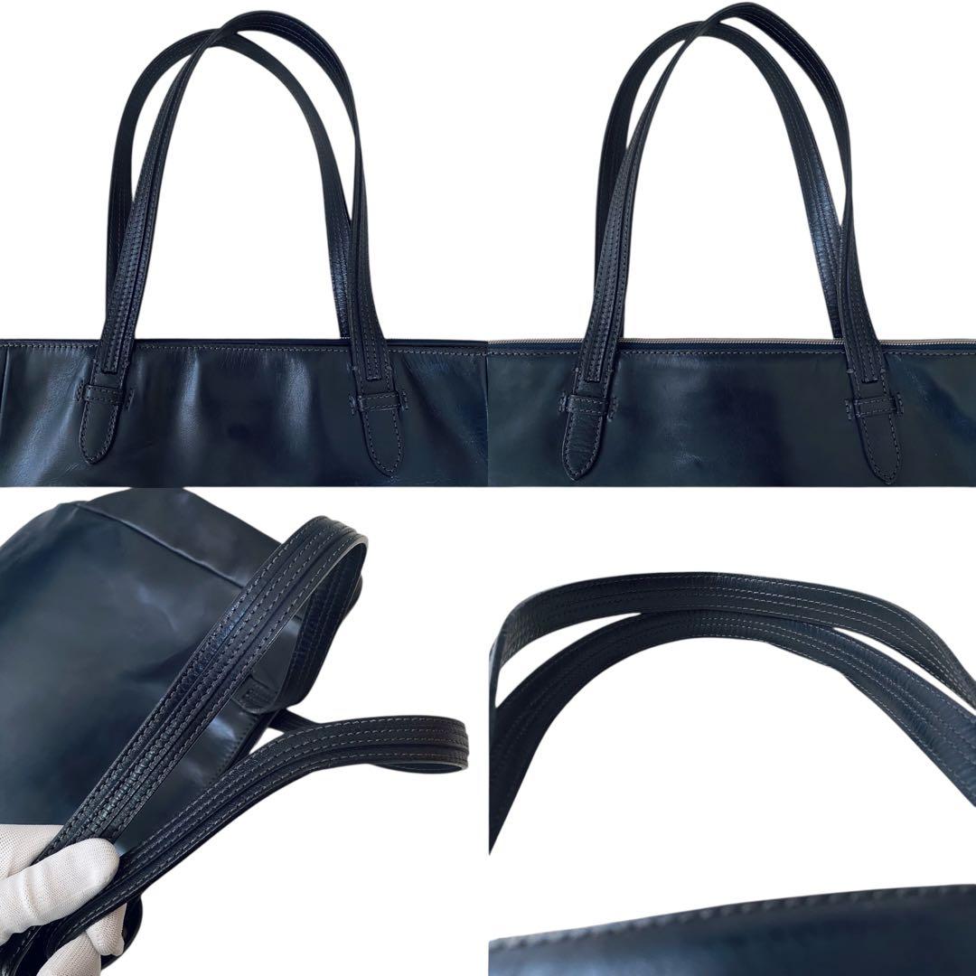 HERGOPOCH エルゴポック【美品】3室構造 レザー トートバッグ