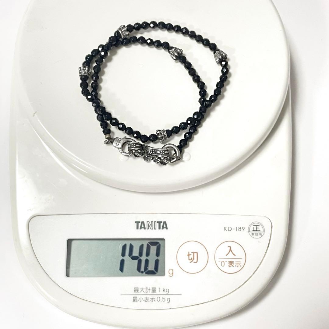 JUSTIN DAVIS クラウン オニキス ブレスレット ブラック sv925