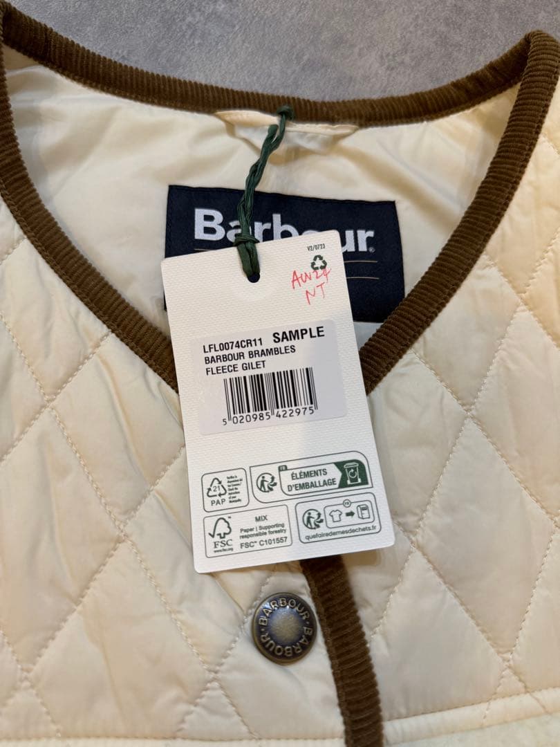 Barbour キルティングベスト　フリースベスト LFL0074