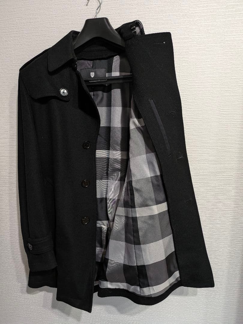 極美品　BLACK LABEL CRESTBRIDGE 黒 トレンチコート M