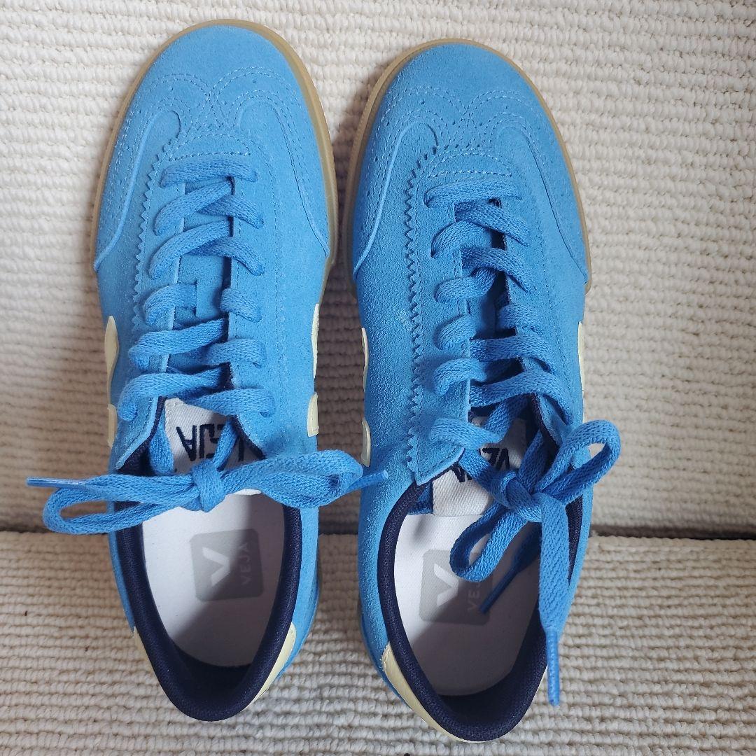 ☆未使用☆VEJA☆24センチ☆レア色ブルー×スエード☆スニーカー。