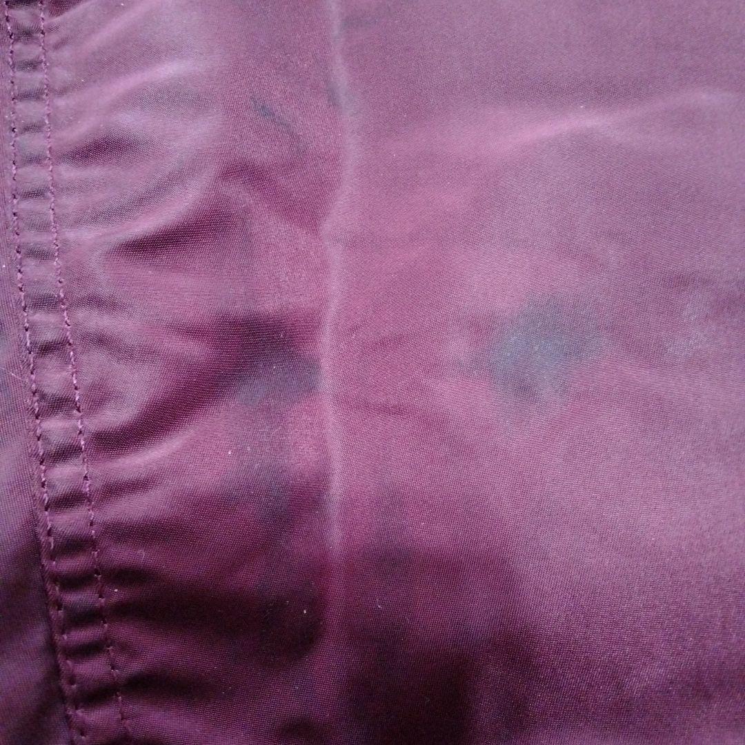 ビンテージ80年代アルファMA-1リバーシブルナイロンフライトJKT赤ワインM