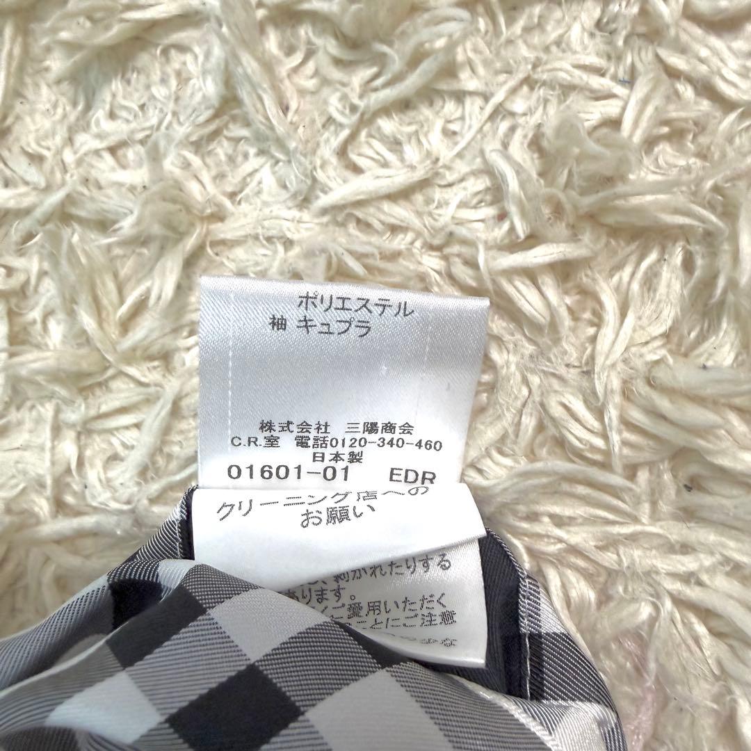 美品　バーバリーブラックレーベル　トレンチコート　ノバチェック　ブラック　M