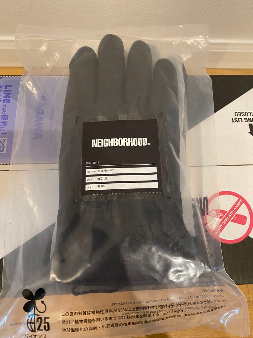 NEIGHBORHOOD 手袋　ブラック　グローブ Mサイズ