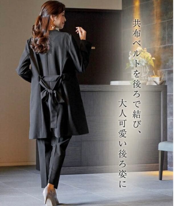 【新品】フォーマルパンツスーツ3点SET 3L