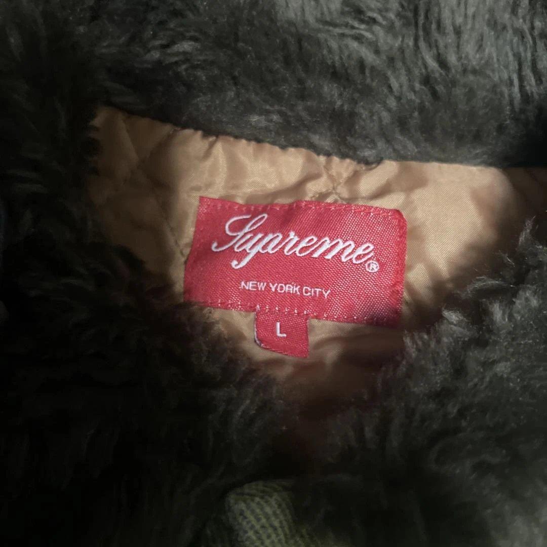 トップス Supreme Faux Fur Collar Flannel Shirt