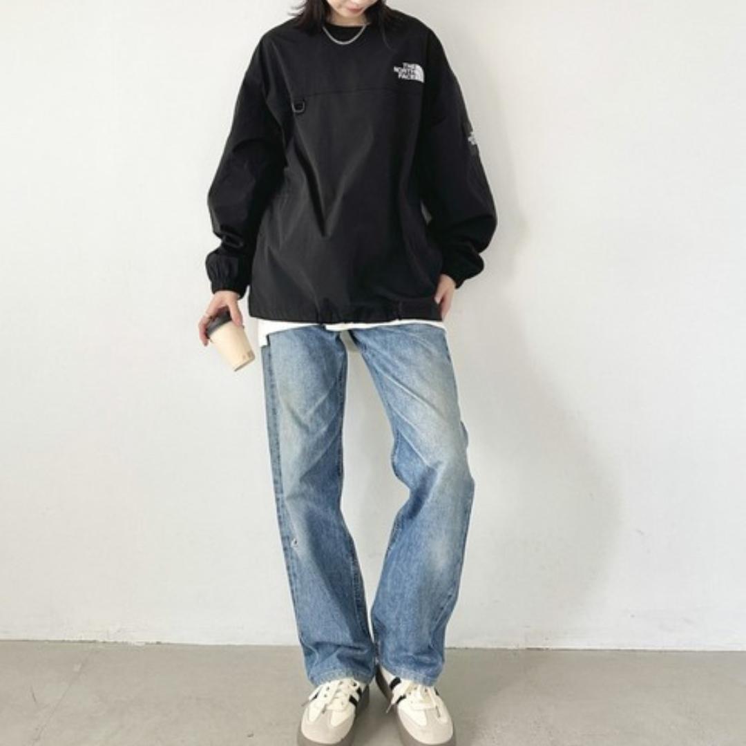 韓国限定 　L　ノースフェイス ALBANY EX CREWNECK ロンT
