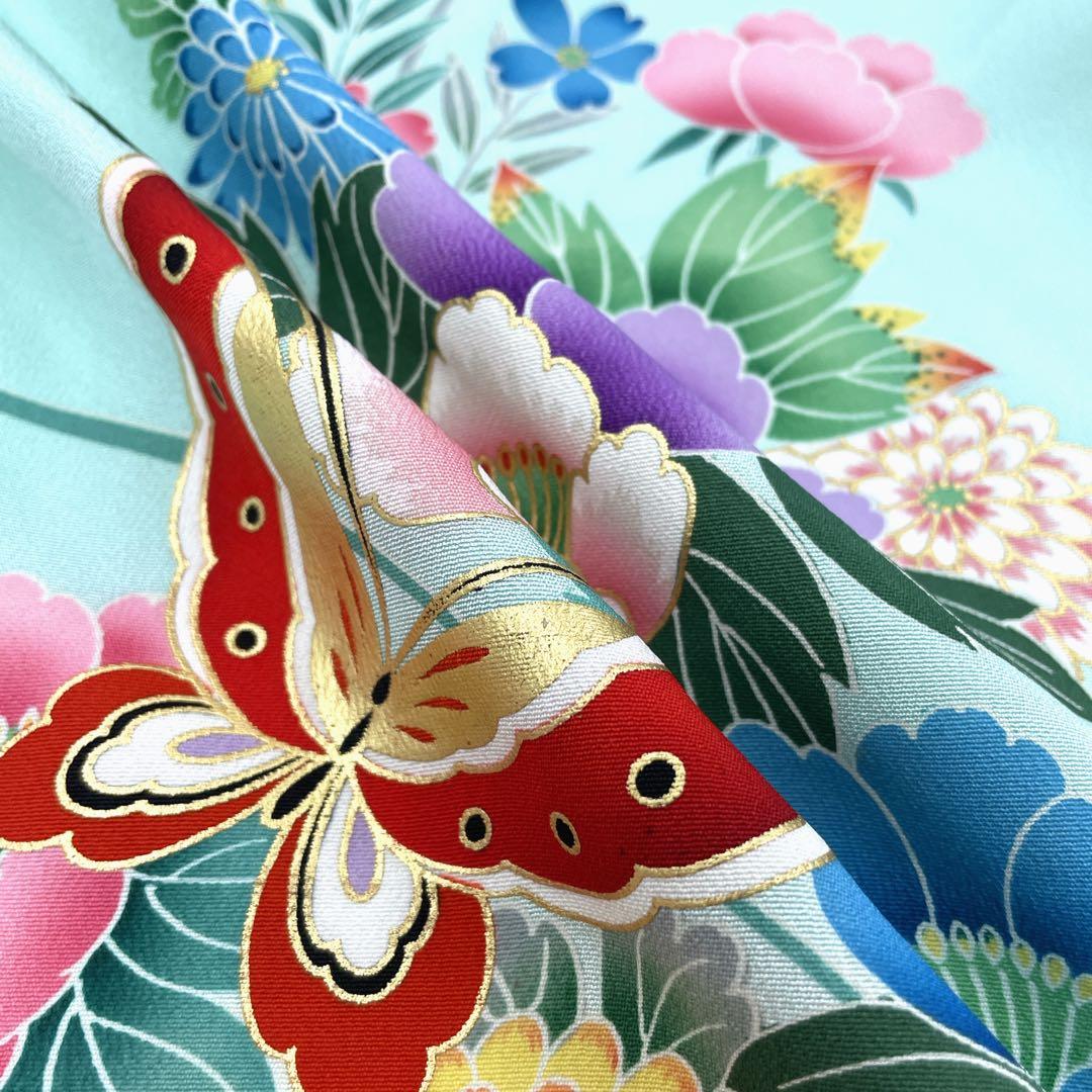 ◎mk-2164　七五三　女の子　着物　日本製　7歳　　12-12