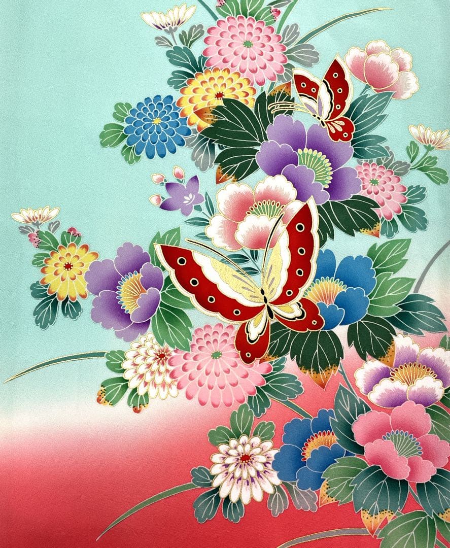 ◎mk-2164　七五三　女の子　着物　日本製　7歳　　12-12